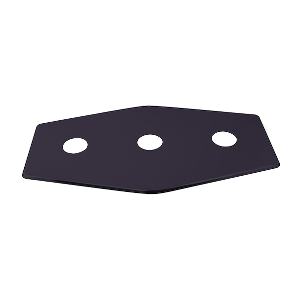 Westbrass Three-Hole Remodel Cover Plate for Bathtub and Shower Valves, Oil Rubbed Bronze D505-12 - main